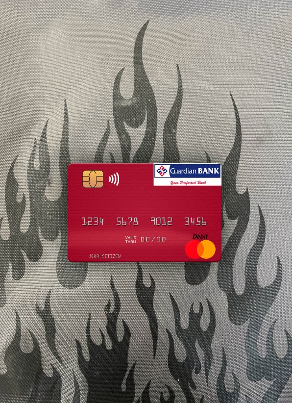 Download Kenya Guardian Bank mastercard photolook front Photoshop template